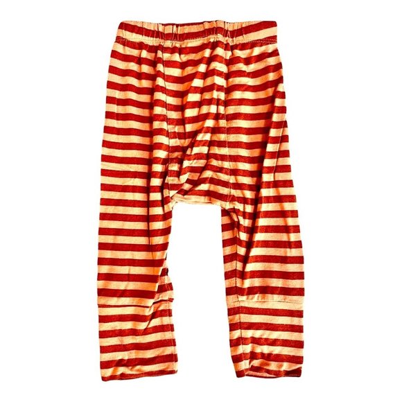 Kate Quinn Classic Panda Pant, Orange Stripe Baby Joggers, Size 12-18 M - Picture 2 of 5